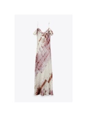 Zara Tie-Dye Slip Maxi Dress